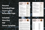 Resume CV Template for Word & Canva, a Resume Template by Minva Themes (Thumbnail 2 of 4)