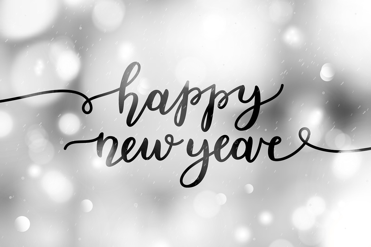 Happy New Year, 6 greeting cards, a Card Template by redcollegiya design (Photo 6 of 6)