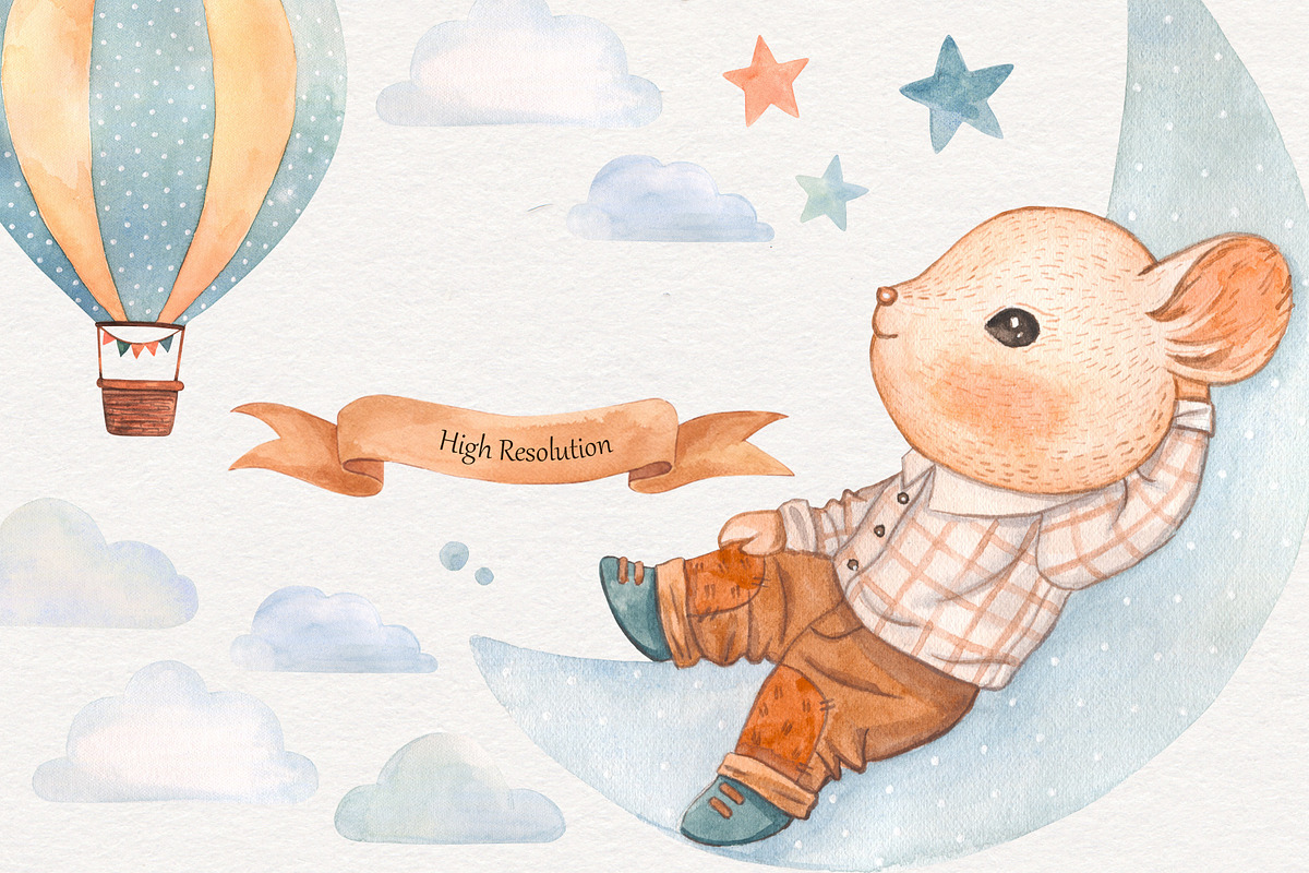 Watercolors illustration, an Animal Illustration by OxanaTally (Photo 3 of 8)