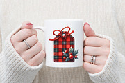Red Buffalo Plaid Christmas Clipart, an Illustration by designcity5 (Thumbnail 4 of 5)