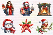 Merry Maritime Christmas Clipart, an Illustration by CreationArt (Thumbnail 2 of 5)