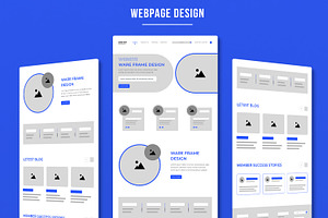 Wireframe Landing Page Layout