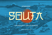 Souta - Japanese Style Display Font, a Sans Serif Font by Brand Earth (Thumbnail 1 of 7)