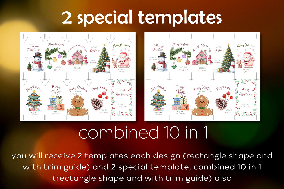 10 Christmas gift tags - Canva, a Print Template by Adalin Shop (Photo 6 of 9)