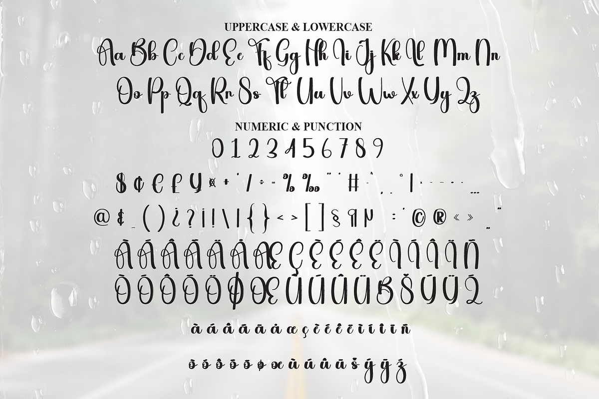 Rainday | Script Font, a Handwritten Font by Scratchones (Photo 7 of 9)