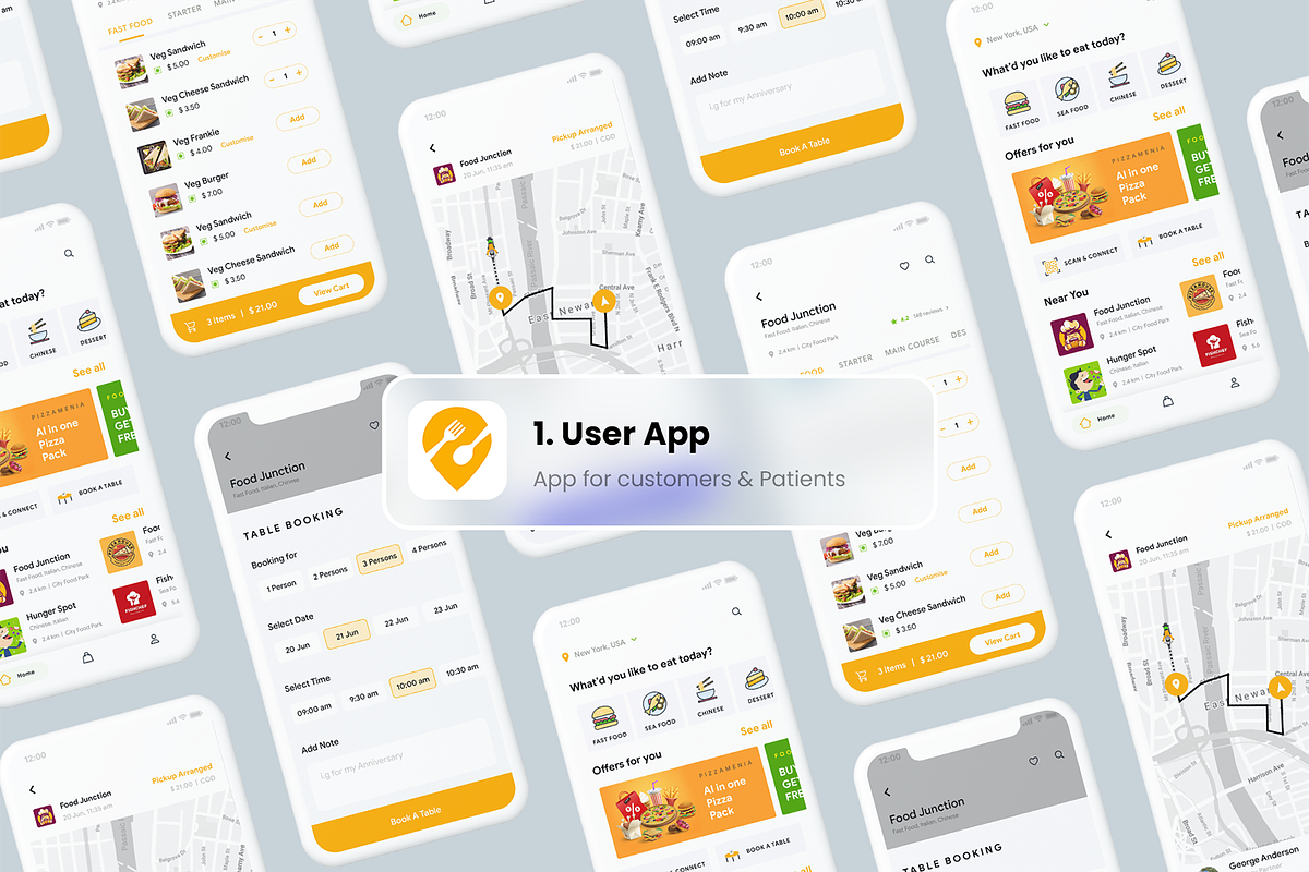 6 in 1 Food Ordering App | Hungerz, an App Template by Opus LabWorks (Photo 8 of 10)