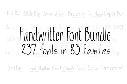 Handwritten Font Bundle