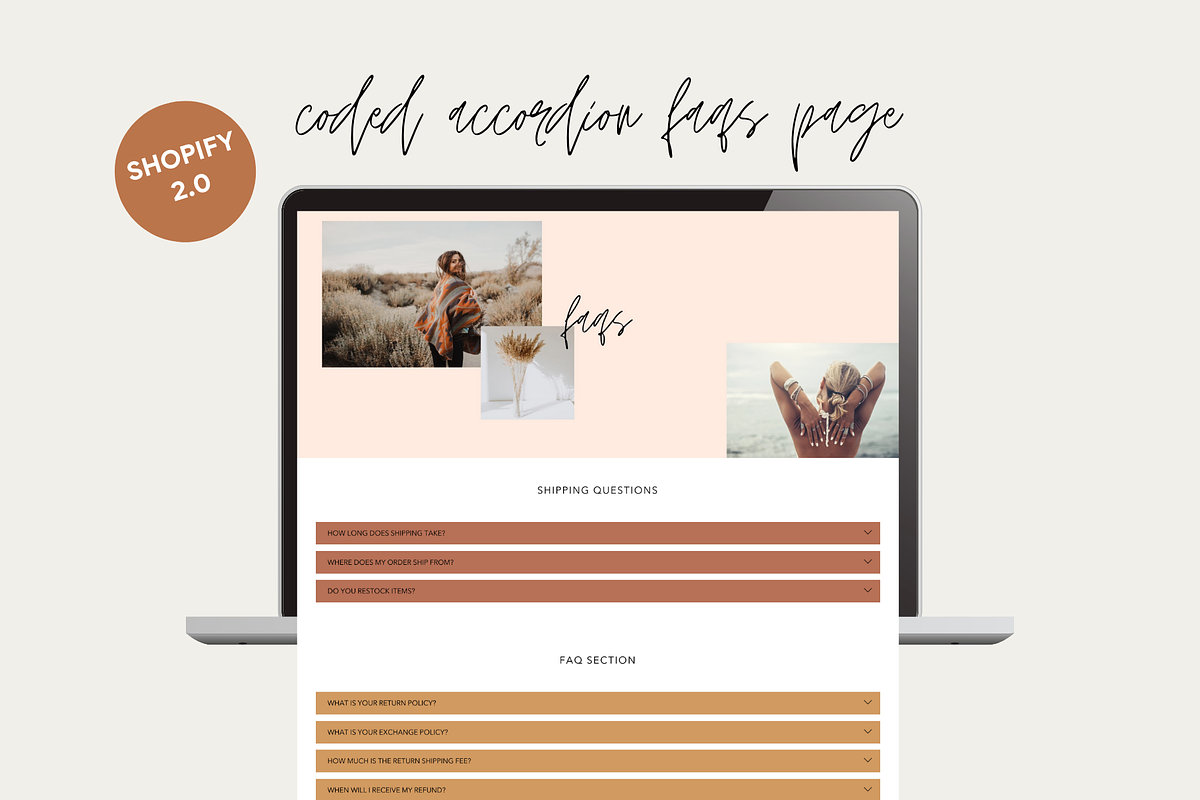 Easy Shopify Theme I Boho Love, a Shopify Template by Easy Website Themes (Photo 4 of 11)