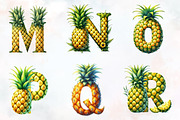 Spring pineapple Alphabet clipart, an Illustration by RobertsArt (Thumbnail 4 of 7)