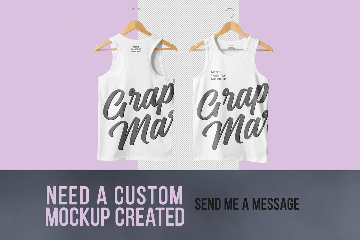 Men's Tank Top Mockup, a Shirt Mockup by Mock-up Store (Photo 5 of 6)