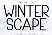 Winter Scape, a Sans Serif Font by FreshTypeINK (Thumbnail 1 of 8)