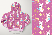 Bunny Chick- Purple, a Pattern Graphic by Jaselvii Studio (Thumbnail 4 of 5)