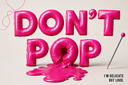 Pink Balloon Font, a Sans Serif Font by Handmadefont (Thumbnail 11 of 21)