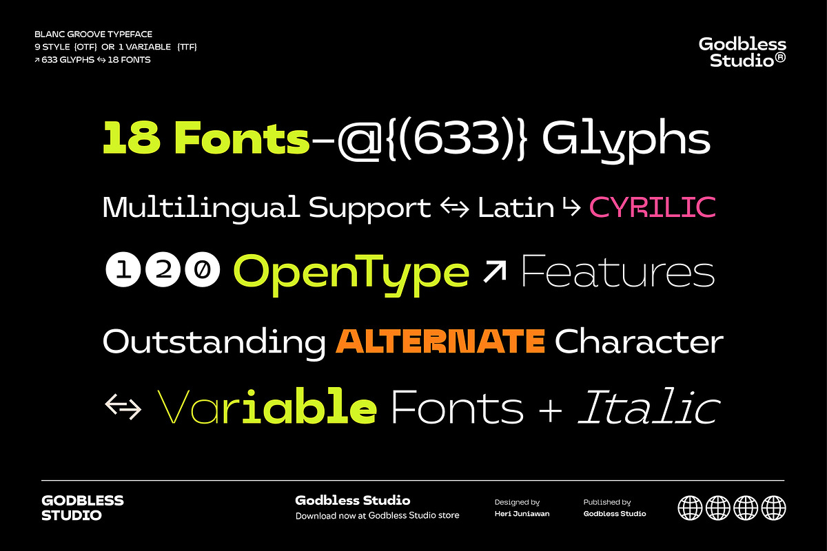 Blanc Groove Inktrap, a Sans Serif Font by Godbless Studio (Photo 8 of 12)