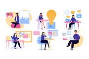 Freelancing Life Illustration, an Illustration by Vector Portal (Thumbnail 2 of 5)