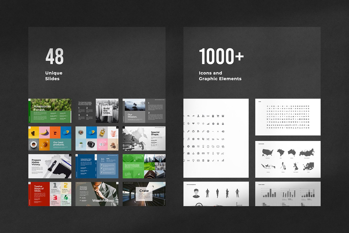 Crate PowerPoint Template, a Presentation Template by Creathrive Design (Photo 2 of 6)