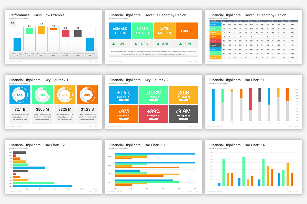 Annual Report Google Slides Template, a Presentation Template by SlideOne (Photo 15 of 34)