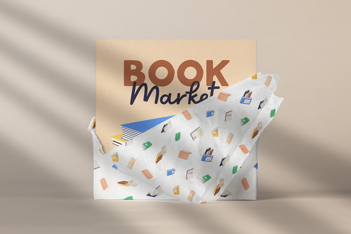 Paper books seamless patterns set, a Pattern Graphic by Good Studio (Photo 6 of 9)