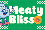 Meaty Bliss Modern Retro Display, a Serif Font by timelesstype.co (Thumbnail 1 of 20)