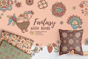 Fantasy Sirin Birds