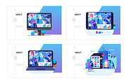 Company website vector Illustrations, a Work Illustration by Grivina's shop (Thumbnail 19 of 25)