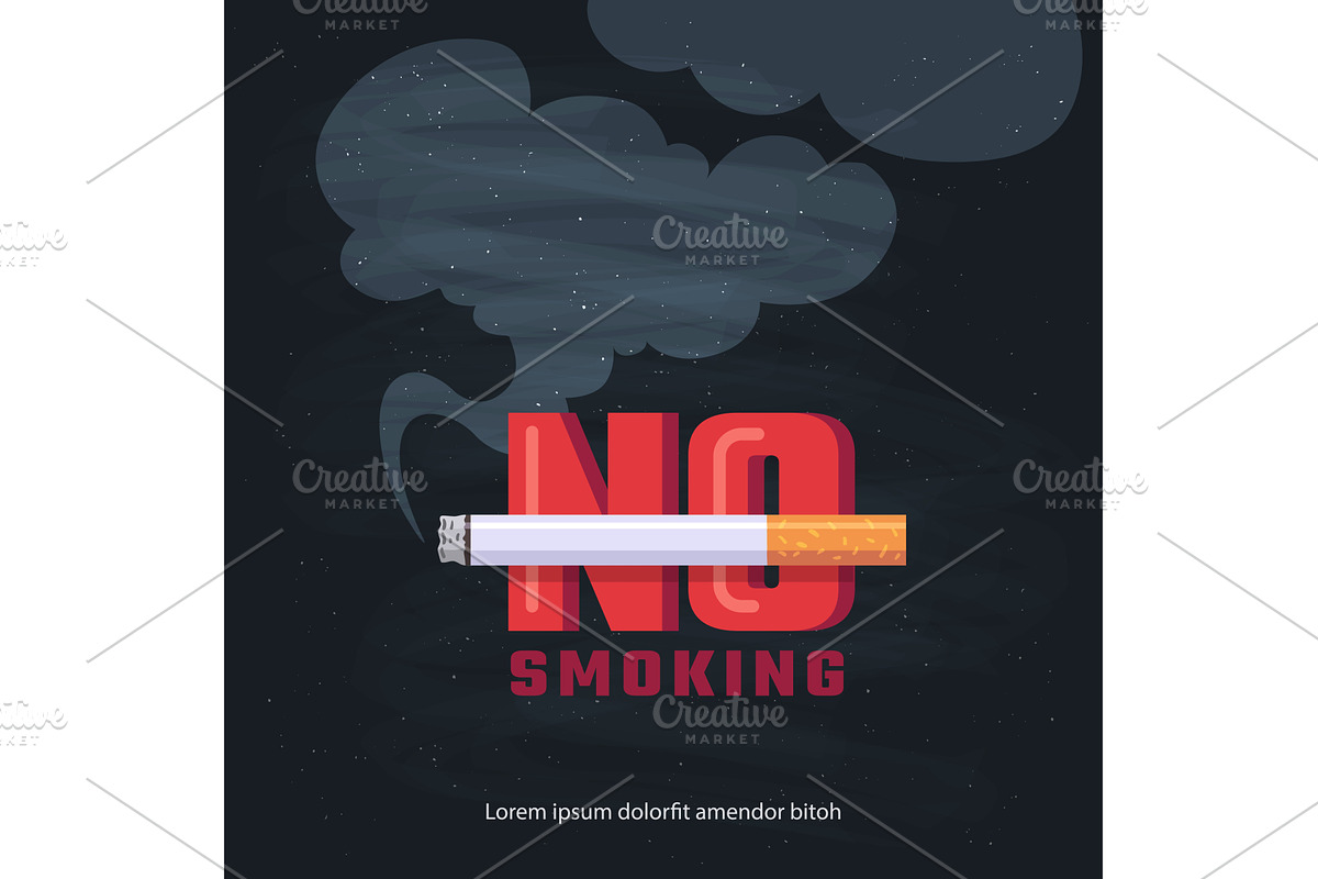 No smoking poster. social anti, an Illustration by Onyx