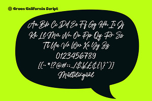 Groen California Font Duo