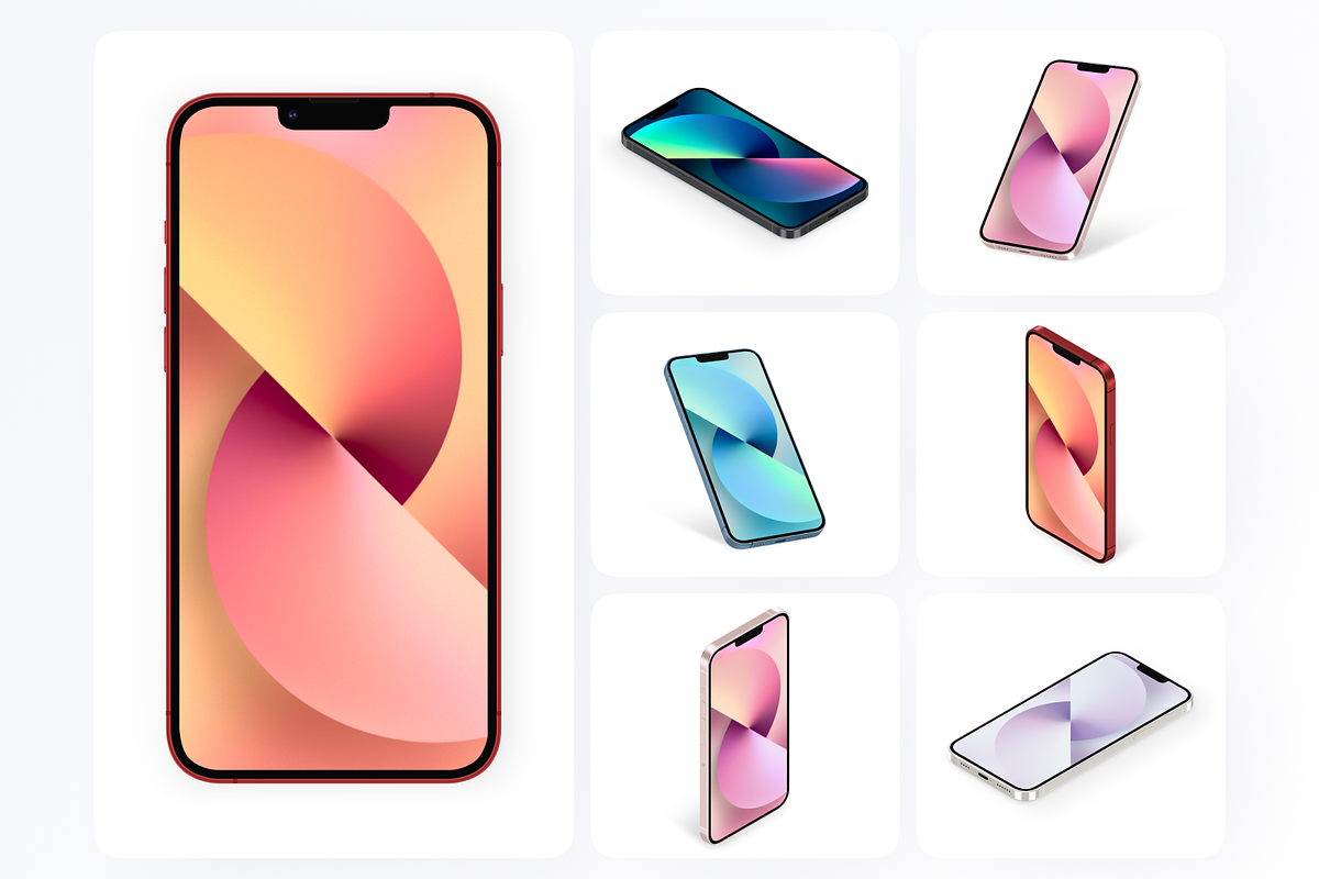 Top 7 iPhone 13 Mockups, an iPhone Mockup by 360 Mockups (Photo 2 of 6)