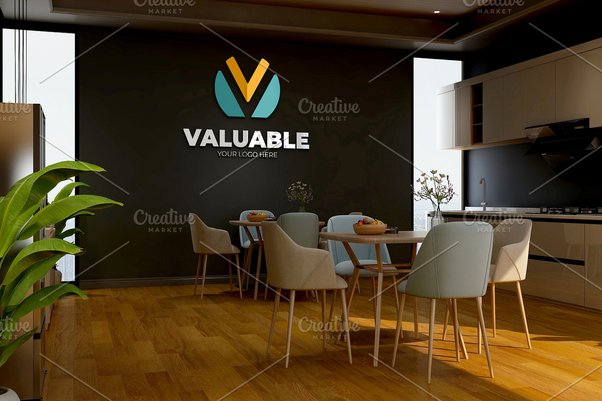 PSD Modern Office Wall Logo Mockup, a Product Mockup by Ayy (Photo 16 of 23)