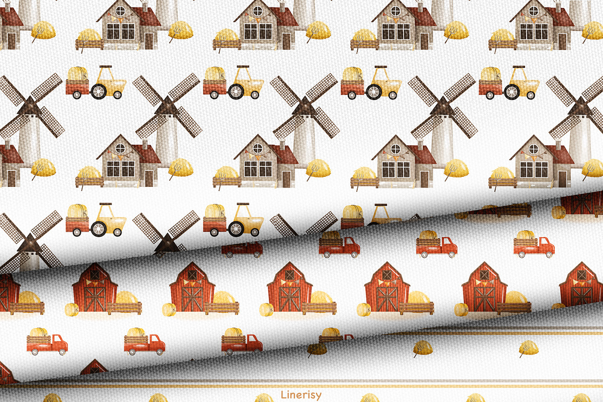 Autumn farm-kids collection, a Seasonal Illustration by Linerisyart (Photo 13 of 23)