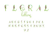 Green Floral Alphabet, a Decorative Illustration by Milla_Zelenyuk_art (Thumbnail 1 of 2)