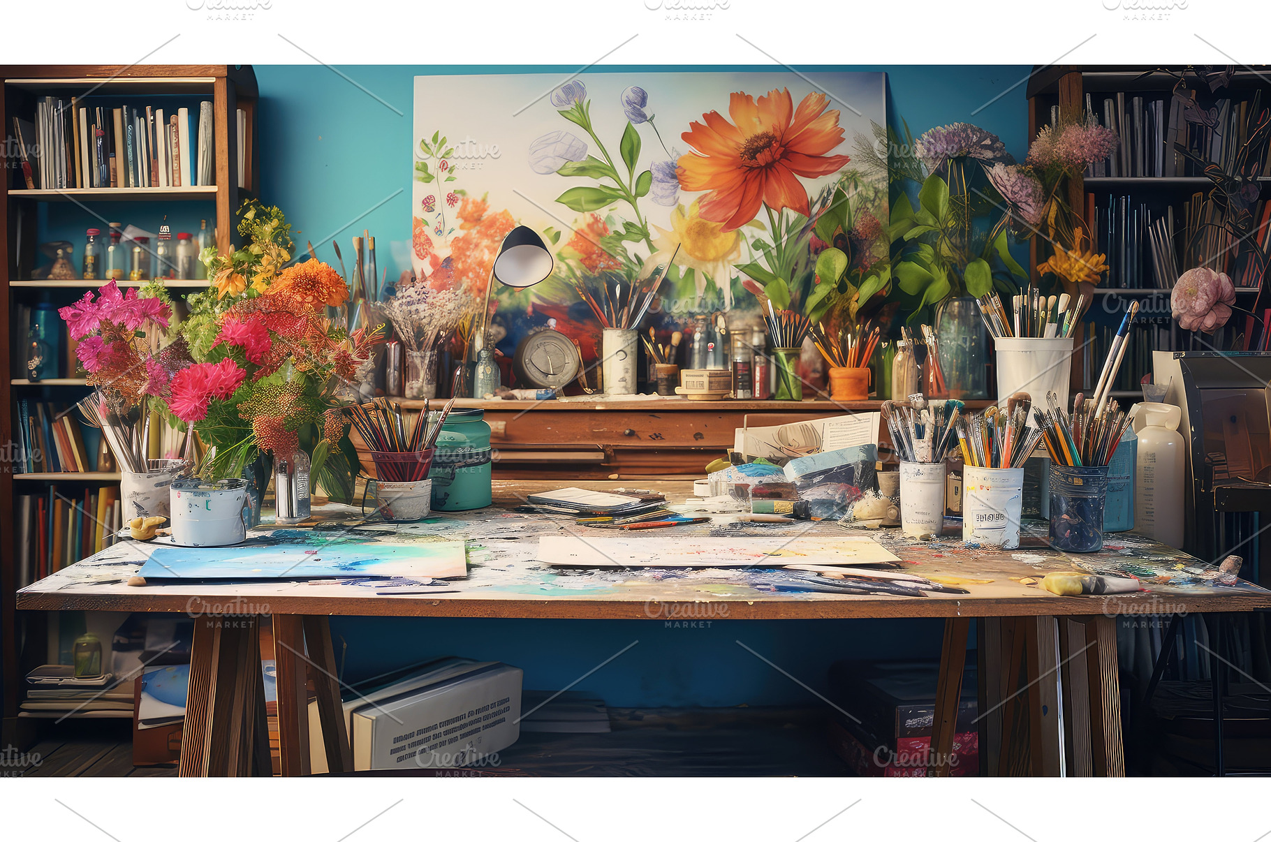design table product background ai, an Industrial Photo by pikepicture