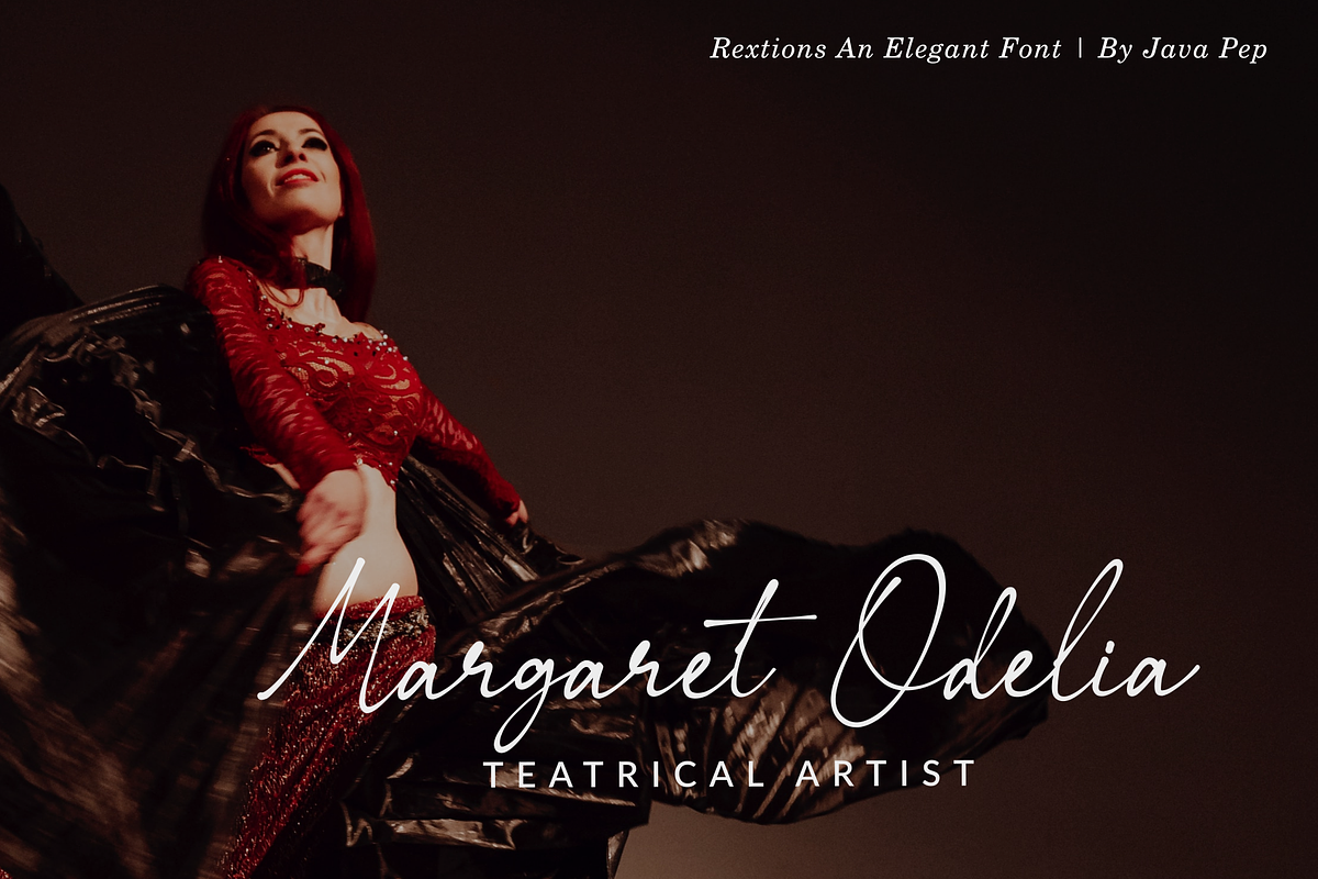 Rextions / an elegant font preview 6