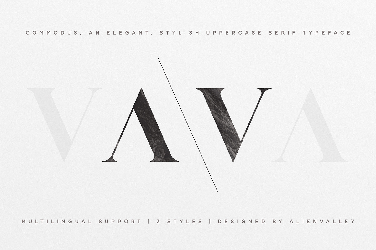 Commodus - All Caps Serif Typeface preview 7
