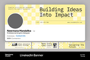 Yellow Minimal Linkedin Banner, a Social Media Template by Neermana (Thumbnail 1 of 4)