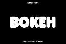 Bokeh - Creative Display Font