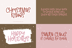 Christmas Font Bundle 10 Fonts