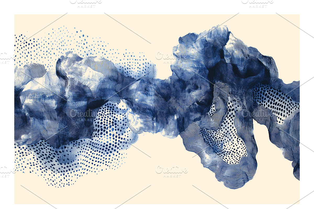 Bimo Co. 3 · Blue Organic Textures, a Texture Illustration by milatovar (Photo 22 of 24)