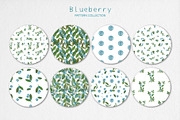 Watercolor Blueberry Pattern, a Pattern Graphic by MilanaDesignShop (Thumbnail 2 of 5)