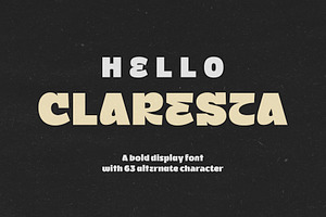 Claresta Display Font