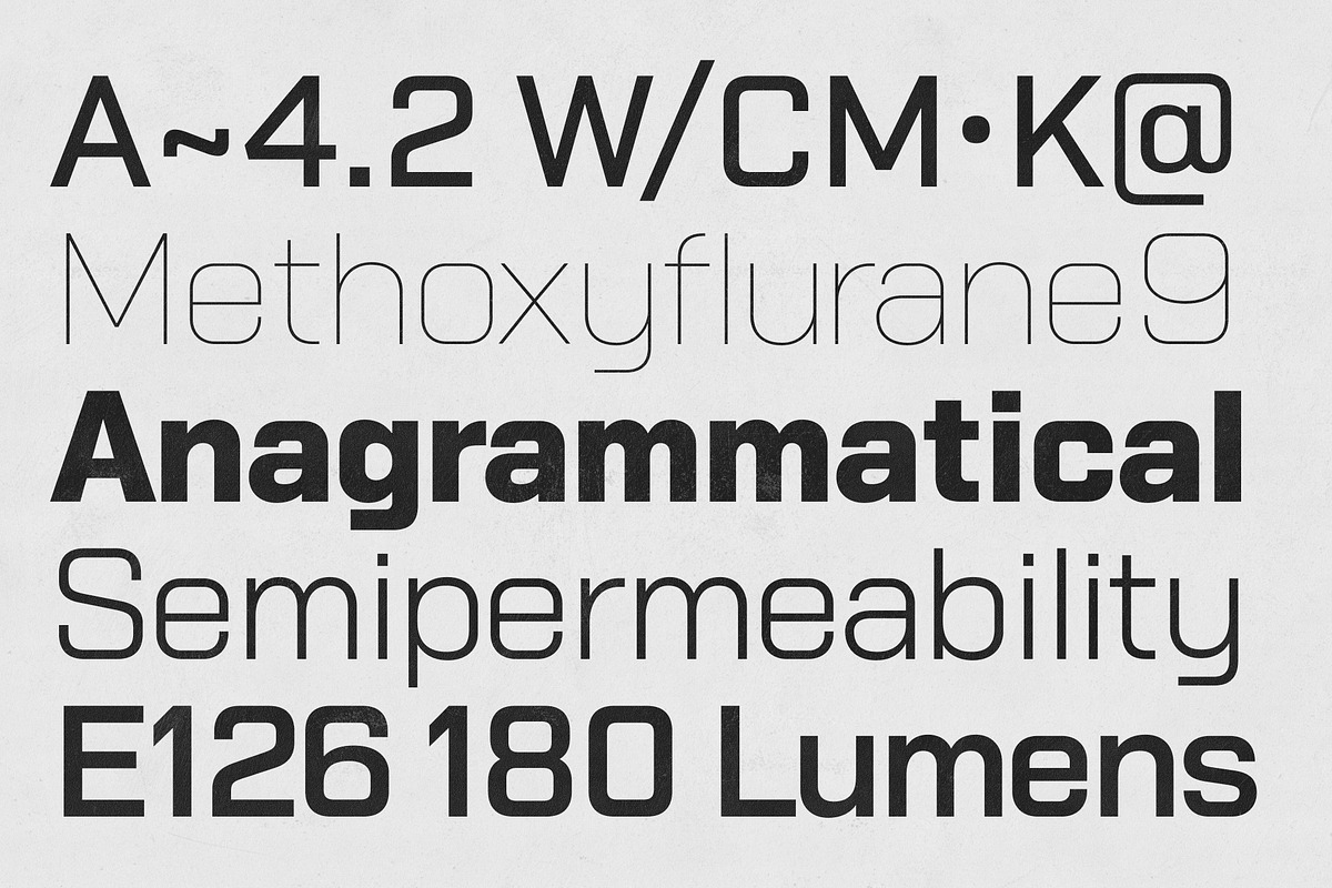 BASE MODEL Industrial Sans Serif, a Sans Serif Font by Lund Design Co. (Photo 2 of 18)
