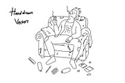 no drugs hand drawn set, a Healthcare Illustration by foxndeer (Thumbnail 3 of 4)
