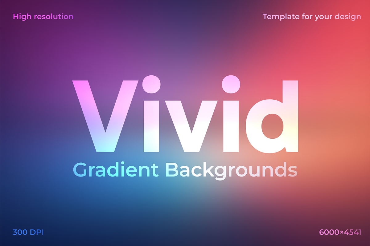 Vivid Gradient Backgrounds, a Graphic by Digital Blood (Photo 1 of 7)