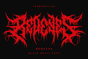 Redeyes Black Metal Font Vol. 12