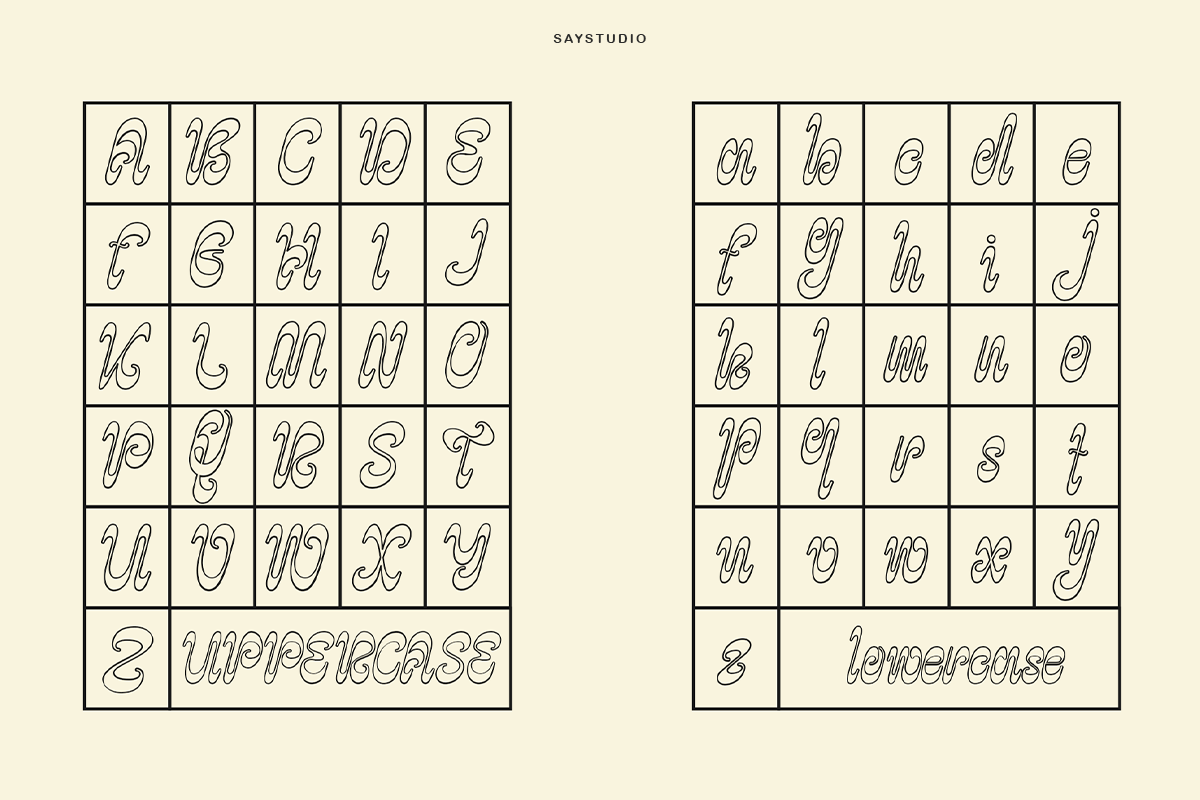 Psychodelic, a Font by Say Studio (Photo 13 of 13)