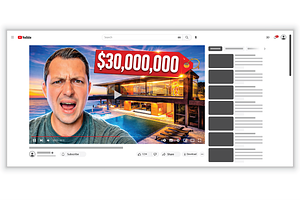 Real estate youtube thumbnail design