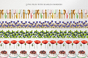 Watercolor baking cooking clipart, a Food Illustration by Dashadraws.art (Thumbnail 5 of 8)