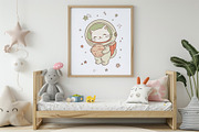 Kawaii Space Cats Bundle, an Animal Illustration by Mariia Kovalchuk (Thumbnail 9 of 17)