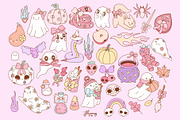 Too Cute to Spook – Pastel Halloween, a Seasonal Illustration by Huxmay (Thumbnail 5 of 7)