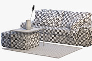 Two-seat sofa 2 3d model, a Furniture 3D Model by 3dmitruk (Thumbnail 7 of 10)